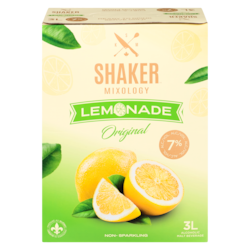 SHAKER MIXOLOGIE Alcoholic Malt Beverage Lemonade Original (ID required at pick-up) 3 l, $0.70/100ml
