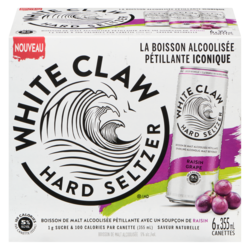 WHITE CLAW Boisson de malt alcoolisée (Pièce d’identité requise au moment du ramassage) 6x355.0 ml, 0,75 $/100ml