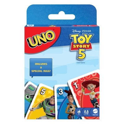 Mattel Games UNO Disney and Pixar Toy Story 5 Card Game for Kid, Adult & Family Nights, Deck Inspired by the Movie 1 ea, $10.00/1ea