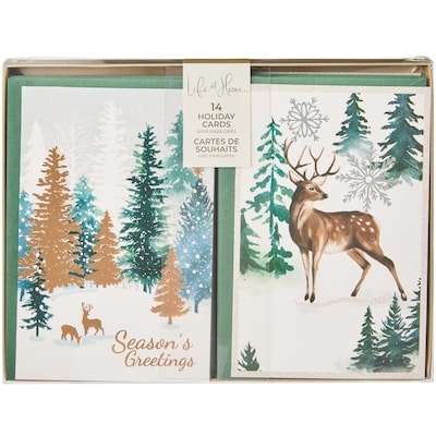 null Holiday Cards 14 Pack - Deer 1 ea, $10.00/1ea