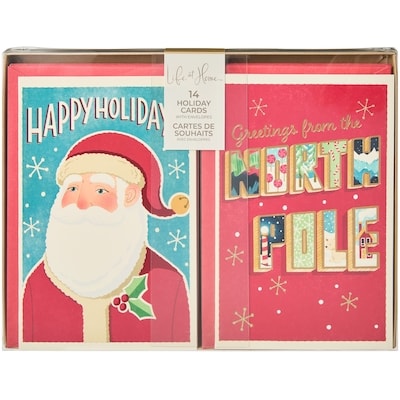 null Holiday Cards 14 Pack - Santa 1 ea, $10.00/1ea