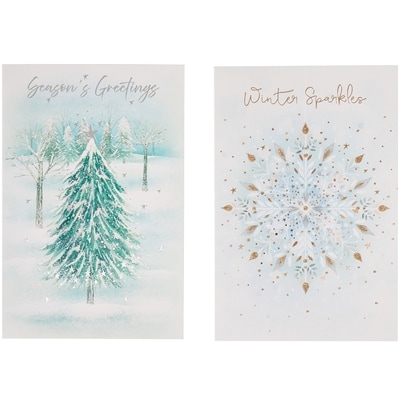 Holiday Cards 14 Pack - Pastel Scenes