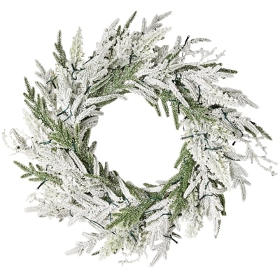 Life at Home Light Up Snowy Pine Wreath 1 ea, $39.00/1ea