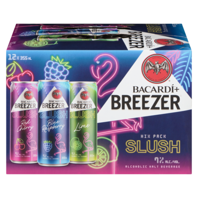 Bacardi Alcoholic Malt Beverage Mix Pack Slush (ID required at pick-up) 12x355.0 ml, $0.54/100ml
