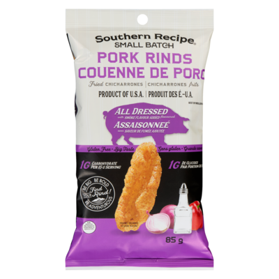 Rudolph’s Couenne de porc assaisonneé avec saveur 85 g, 8,81 $/100g