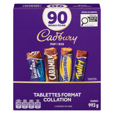 Cadbury Friandise 993 g, 2,22 $/100g