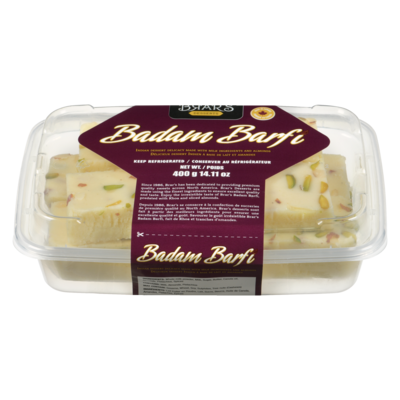 Gajar Halva Badam Barfi 400 g, 2,50 $/100g