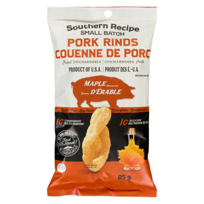  Couenne de porc saveur d'érable 85 g, 8,81 $/100g