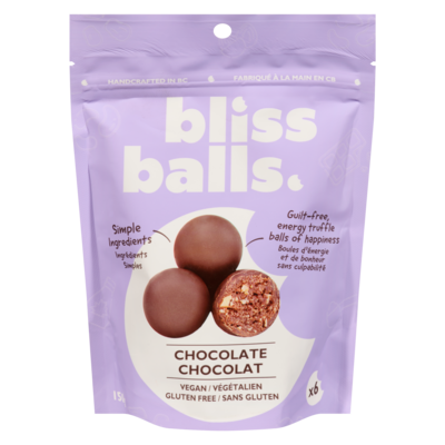 BLISS BALLS Boules d'énergie et de bonheur sans culpabilité chocolat 150 g, 7,33 $/100g