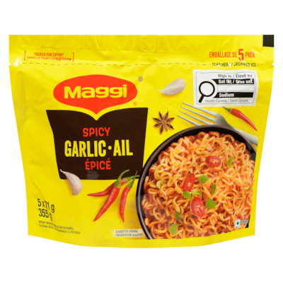 Maggi Instant Noodles Spicy Garlic 357.5 g, $1.40/100g