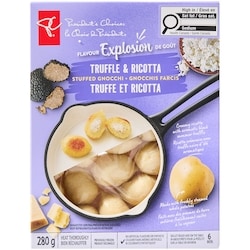 President's Choice Flavour Explosion Truffle and Ricotta Stuffed Gnocchi 280 g, $17.86/100g