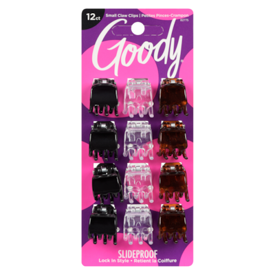 Goody Small Claw Clips 12 ea, $0.50/1ea