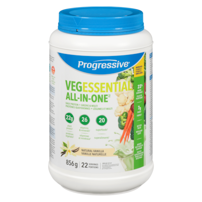 Progressive Protéines quotidiennes + légumes et multi vanille naturelle 856 g, 9,34 $/100g