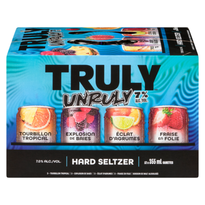 Truly Boisson de malt alcoolisée hard seltzer (Pièce d’identité requise au moment du ramassage) 12x355.0 ml, 0,54 $/100ml