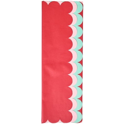 Tissue Paper Sheets 40 Pack - Red, Pink, and Mint