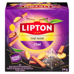 Lipton Thé noir chai 20 ea, 0,25 $/1ch