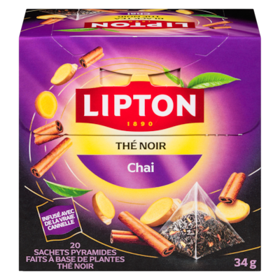 Lipton Thé noir chai 20 ea, 0,25 $/1ch