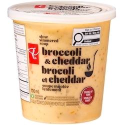 President's Choice Broccoli Cheddar Soup 700 ml, $1.29/100ml