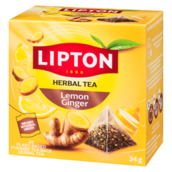 Lipton Herbal Tea Lemon Ginger - 20 ea | Maxi