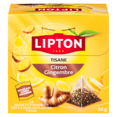Lipton Tisane citron gingembre 20 ea, 0,25 $/1ch