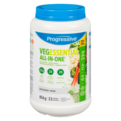 Progressive Protéines quotidiennes + légumes et multi nature 856 g, 9,34 $/100g