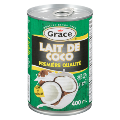 Grace Lait de coco 400 ml, 0,87 $/100ml