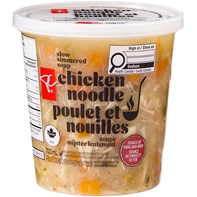 President's Choice Chicken Noodle Soup 700 ml, $1.29/100ml