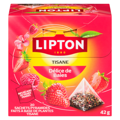 Lipton Tisane délice de baies 20 ea, 0,25 $/1ch
