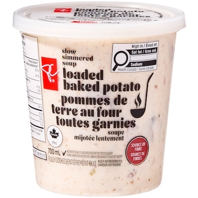 President's Choice Loaded Baked Potato Soup 700 ml, $1.29/100ml
