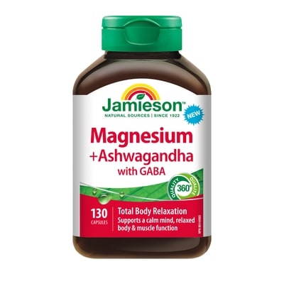Jamieson Magnesium with Ashwagandha + GABA Capsules 130 ea, $0.18/1ea
