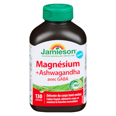 Jamieson Magnésium et ashwagandha 130 ea, 0,18 $/1ch