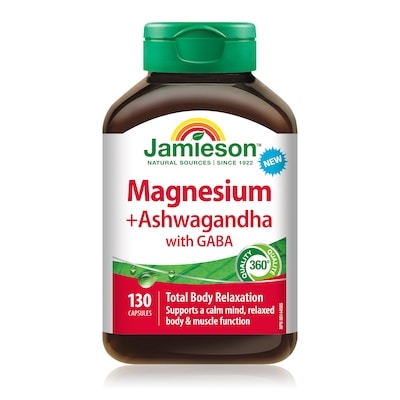 Capsules magnésium avec ashwagandha et GABA