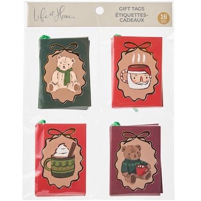 null Ensemble de 16 étiquettes-cadeaux – ours 1 ea, 3,00 $/1ch