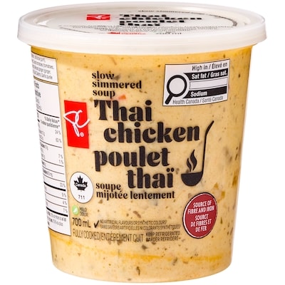 President's Choice Thai Chicken Soup 700 ml, $1.29/100ml