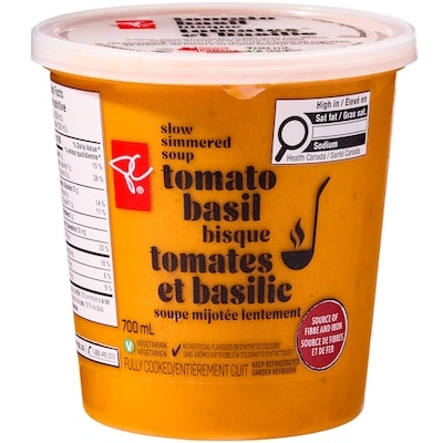 President's Choice Tomato Basil Bisque 700 ml, $1.29/100ml