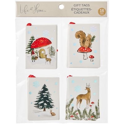 null Ensemble de 16 étiquettes-cadeaux – forêt enchantée 1 ea, 3,00 $/1ch