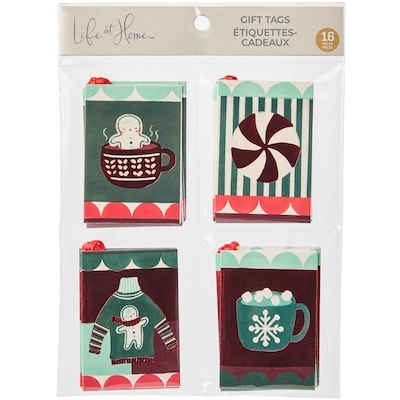 null Holiday Gift Tags 16 Pack - Retro Holiday 1 ea, $3.00/1ea