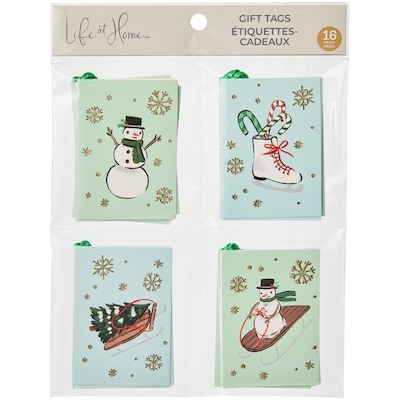 null Ensemble de 16 étiquettes-cadeaux – plaisirs d’hiver 1 ea, 3,00 $/1ch