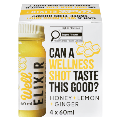 Well Wellness Shots Elixir+ 4x60.0 ml, $6.25/100ml