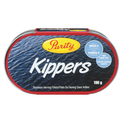 Purity Filets de hareng sans arêtes kippers 190 g, 2,10 $/100g