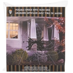 null Araignée articulée avec toile de jardin 1 ea, 24,00 $/1ch