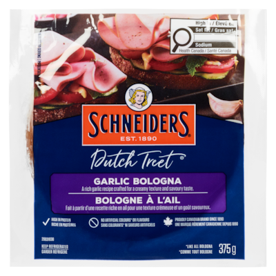 Schneiders Garlic Bologna 375 g, $1.06/100g