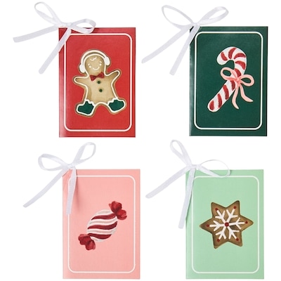Ensemble de 16 étiquettes-cadeaux – bonbons