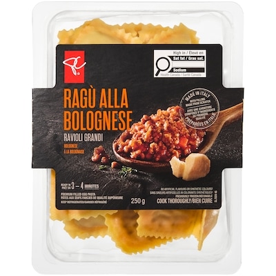 PC Collection noire Ravioli grandi ragu alla bolognese 250 g, 3,60 $/100g