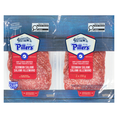 Pillers German Salami 300 g, $3.50/100g
