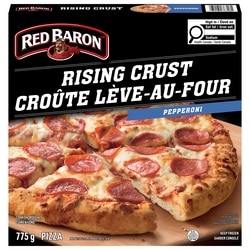 RED BARON Rising Crust Signature Pepperoni Frozen Pizza 775 g, $0.71/100g