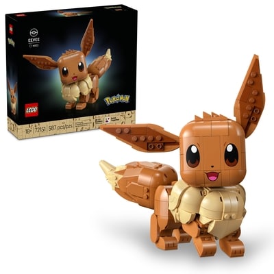 LEGO Pokémon Évoli Ensemble de construction de modèle Produit dérivé de jeux vidéo 72151 1 ea, 85,00 $/1ch