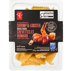 PC Collection noire Ravioli grandi aux crevettes et homard 250 g, 2,80 $/100g