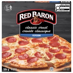 DESIS CHOICE Pizza croûte classique pepperoni 584 g, 0,68 $/100g