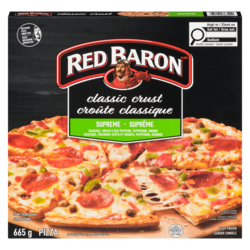 RED BARON Pizza Classic Crust Supreme 665 g, $1.13/100g